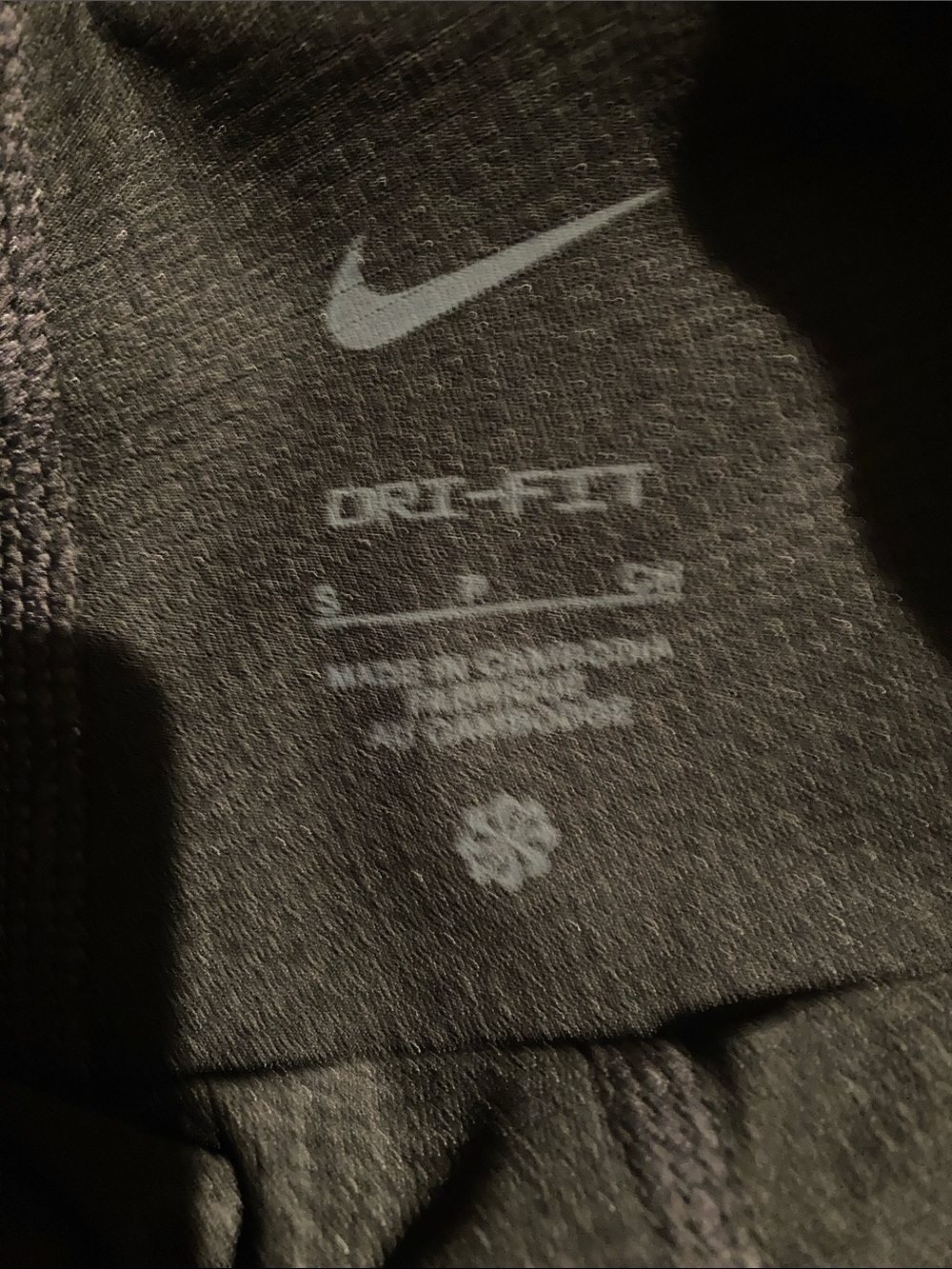 Nike Black Athletic Shorts with Silver Swoosh - Picture 2 of 6